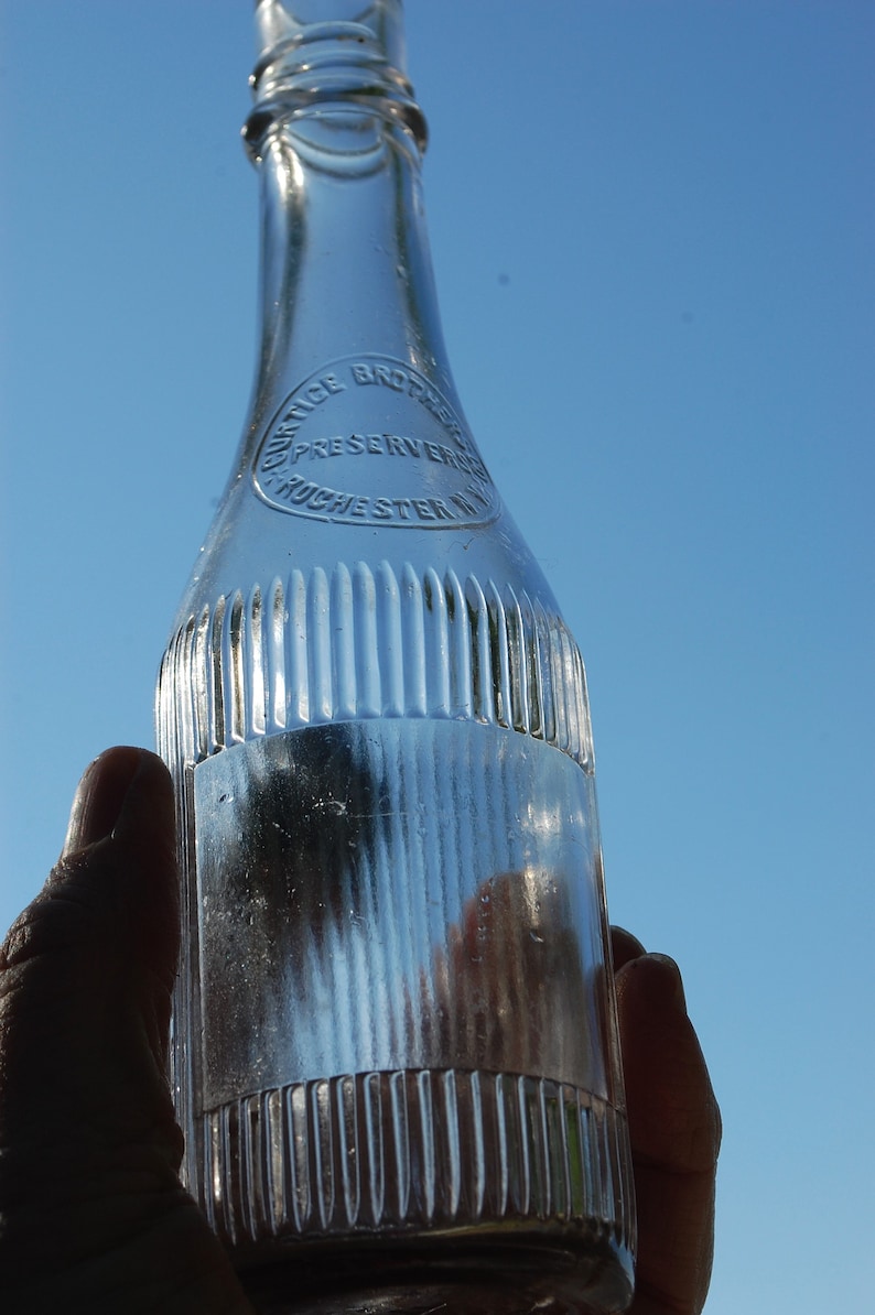 CURTICE BROTHERS PRESERVERS Blue Label Ketchup Bottle Etsy