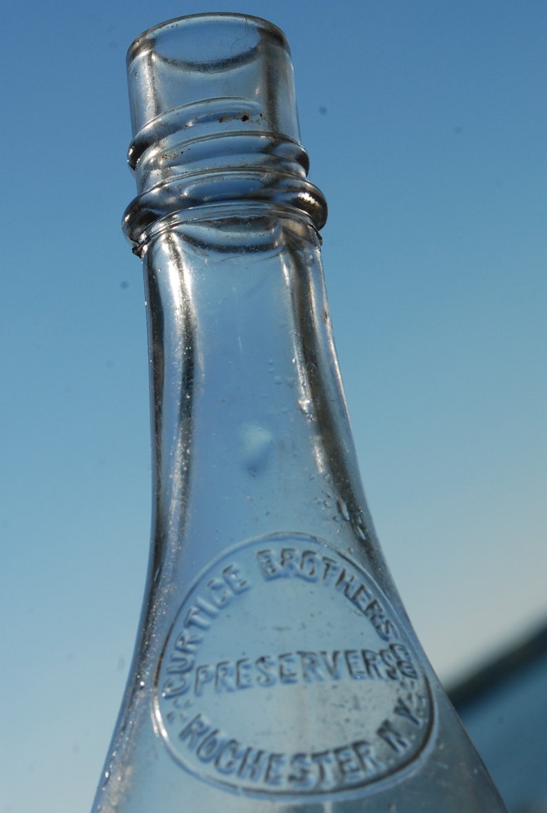 CURTICE BROTHERS PRESERVERS Blue Label Ketchup Bottle Etsy