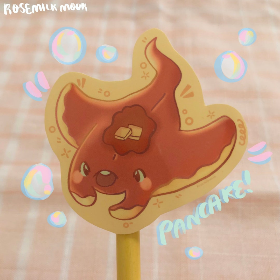 Pancake Stingray Sticker Water Resistant Laptop Sticker Etsy