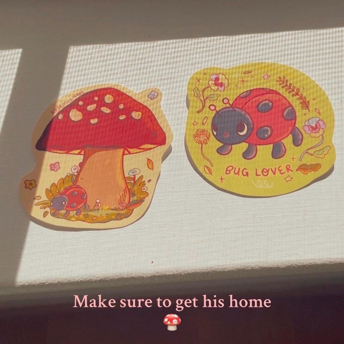 Litterbug Stickers Cute Ladybug Sticker, Bug Insect Vinyl Decal, Entomology Gifts for ...