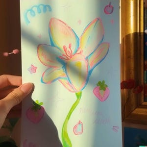 Handgemalter Kunstdruck, Kidcore Kunstdruck, Indie Kunstdruck, Kawaii Wandkunst, Sketchbook Kunstdruck, Y2K Collage Kunst