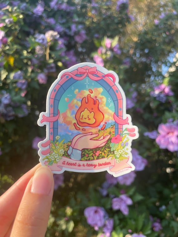 Cute flower sticker, Cottagecore Sticker - fire sticker- Laptop Water BottleHydroflask Kawaii Animal, Anime inspired sticker, Gifts for her