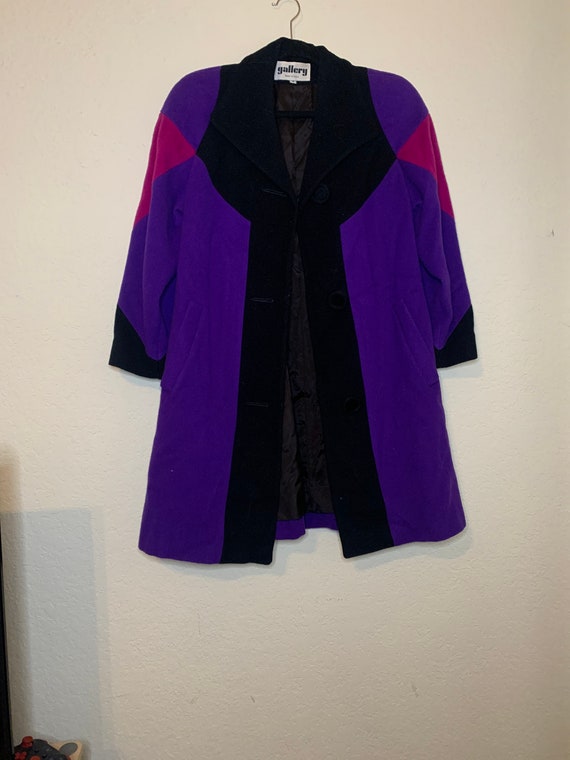 Vintage 80's Wool Blanket Coat by Gallery