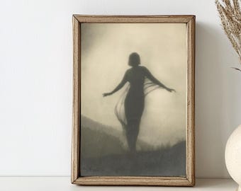 Anne Brigman Vintage Print: The Breeze, 1913 - Mystical Silhouette (Digital Download)