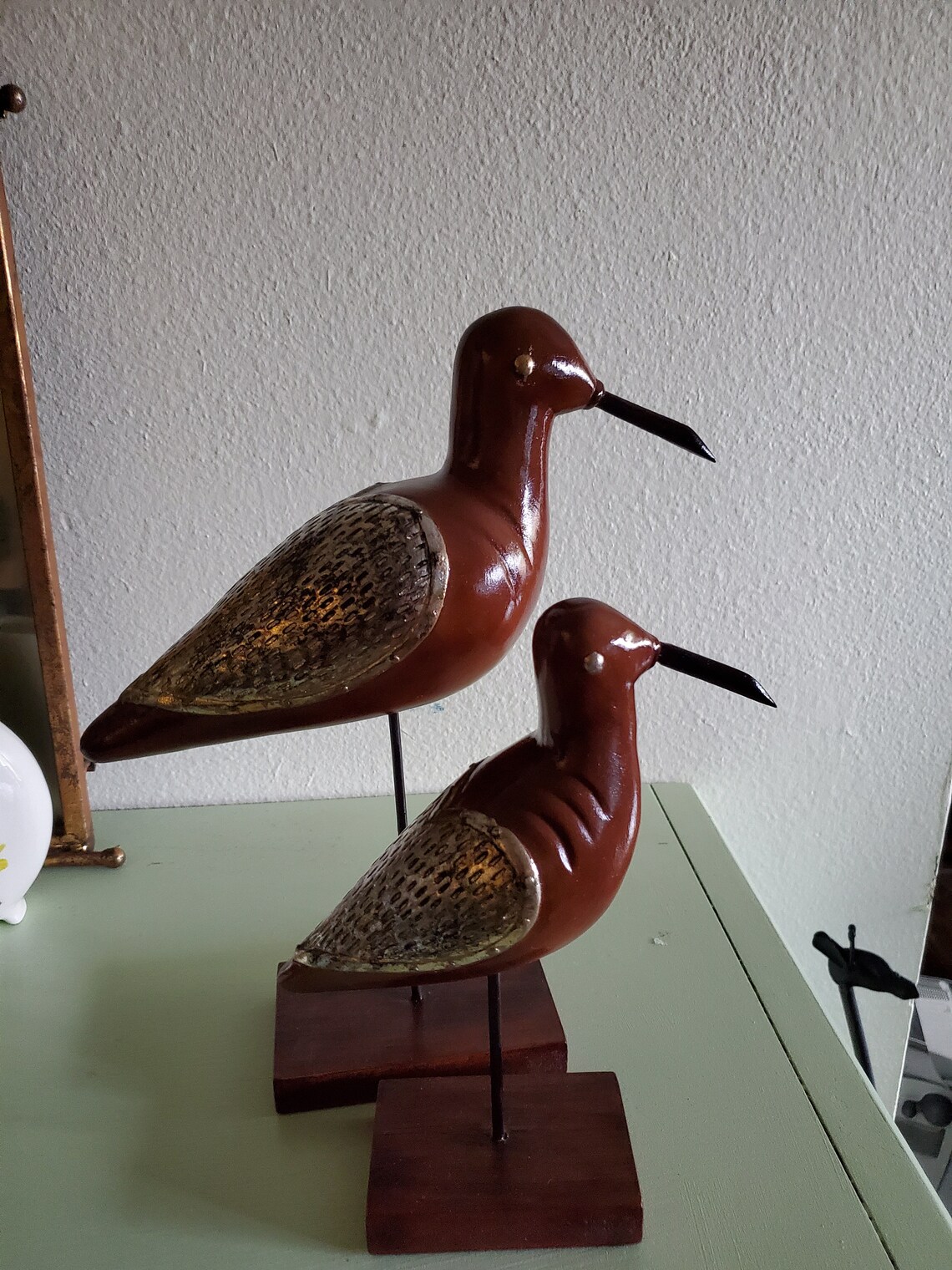 Hand Carved Shore Bird Sculptures Etsy