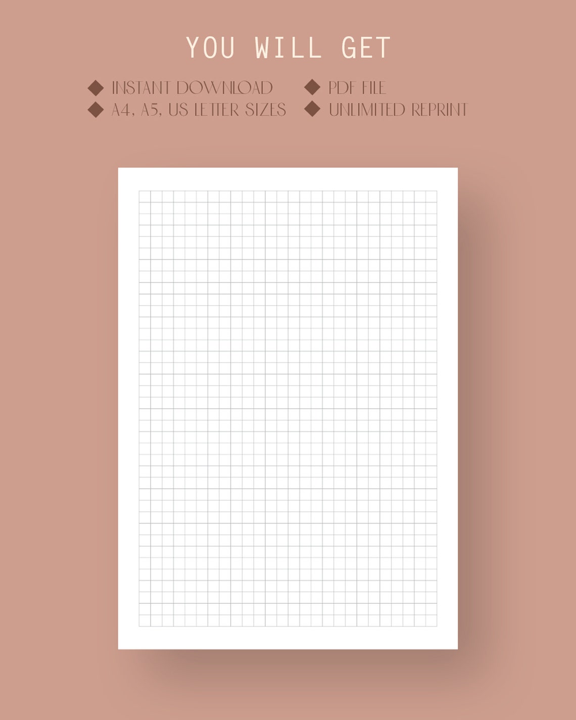 Grid Note Taking Template Grid Essentials Lecture Note Etsy