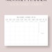 A3 Desk Monthly Family Planner Printable Wall Calendar Family Calendar ...