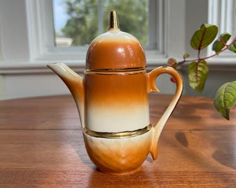 Hervidor de café espresso de porcelana rumana vintage - Alba Iulia Collectible