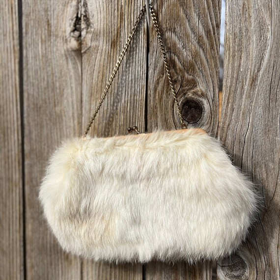 Ingber Fur Vintage Clutch Purse Small Purse Fur Purse Handbag White Handbag Accessories Art Deco Fur Bag Wedding Purse Etsy