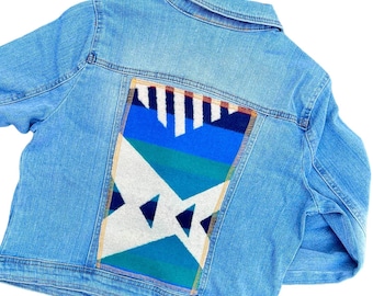 Womens L - Runs Small - Denim Jacket with Pendleton® Wool Los Lunas