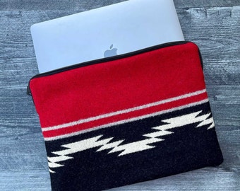 Navajo Water Laptop Bag - Pendleton Wool - Small, USA Made