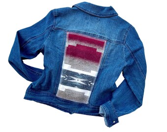 Damen S - Fällt klein aus - Jeansjacke mit Pendleton® Wolle - Alamosa