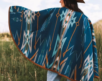 Star Watchers Reversible Cape - Pendleton Wool Blanket Cape - Etsy