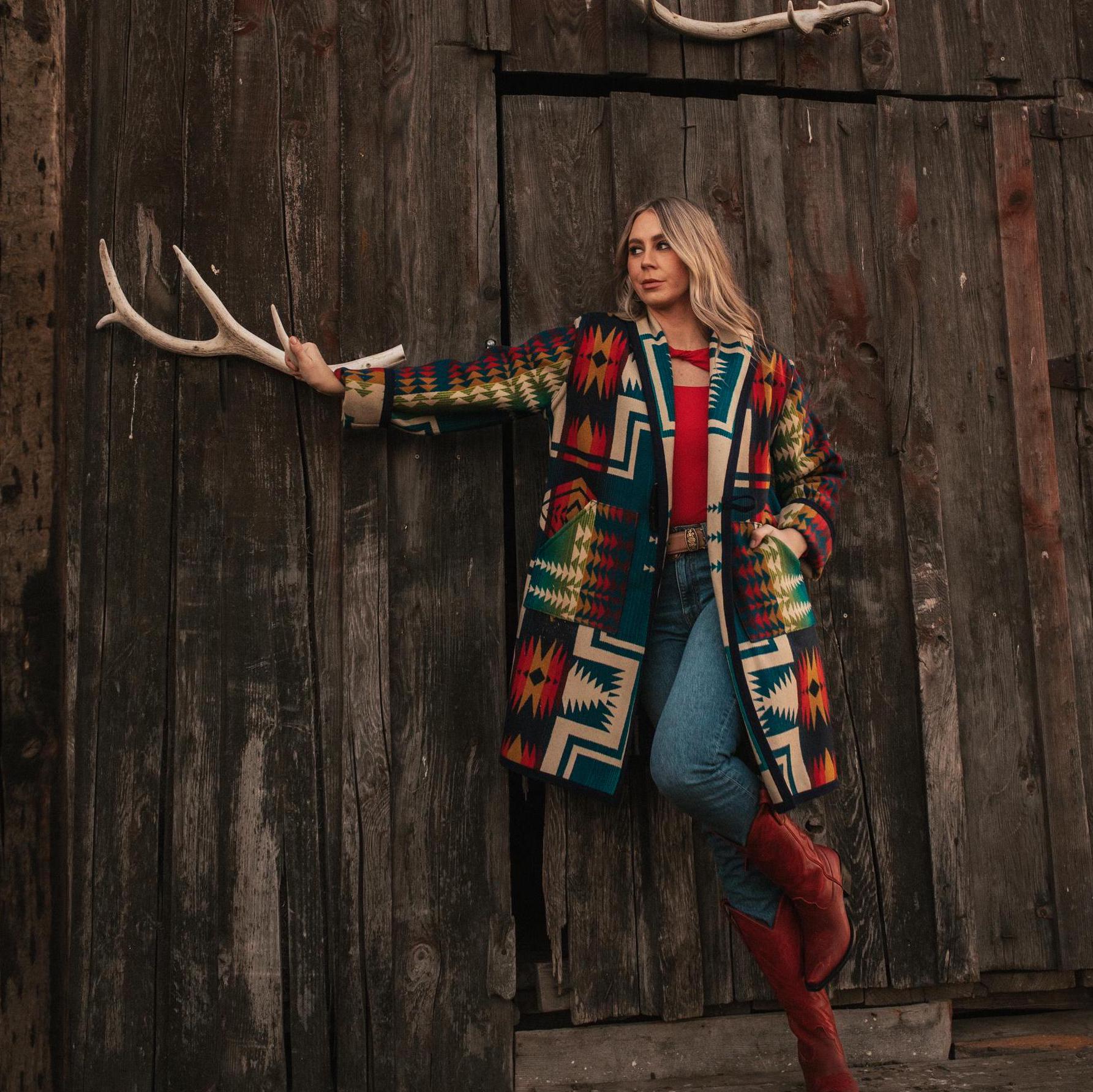 Century Harding Mid-length Stadium Coat - Pendleton Wool Blanket