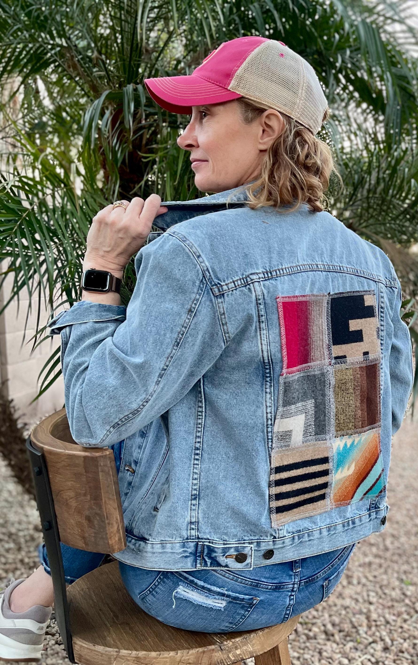 Women S - Pendleton Patchwork Denim Jacket