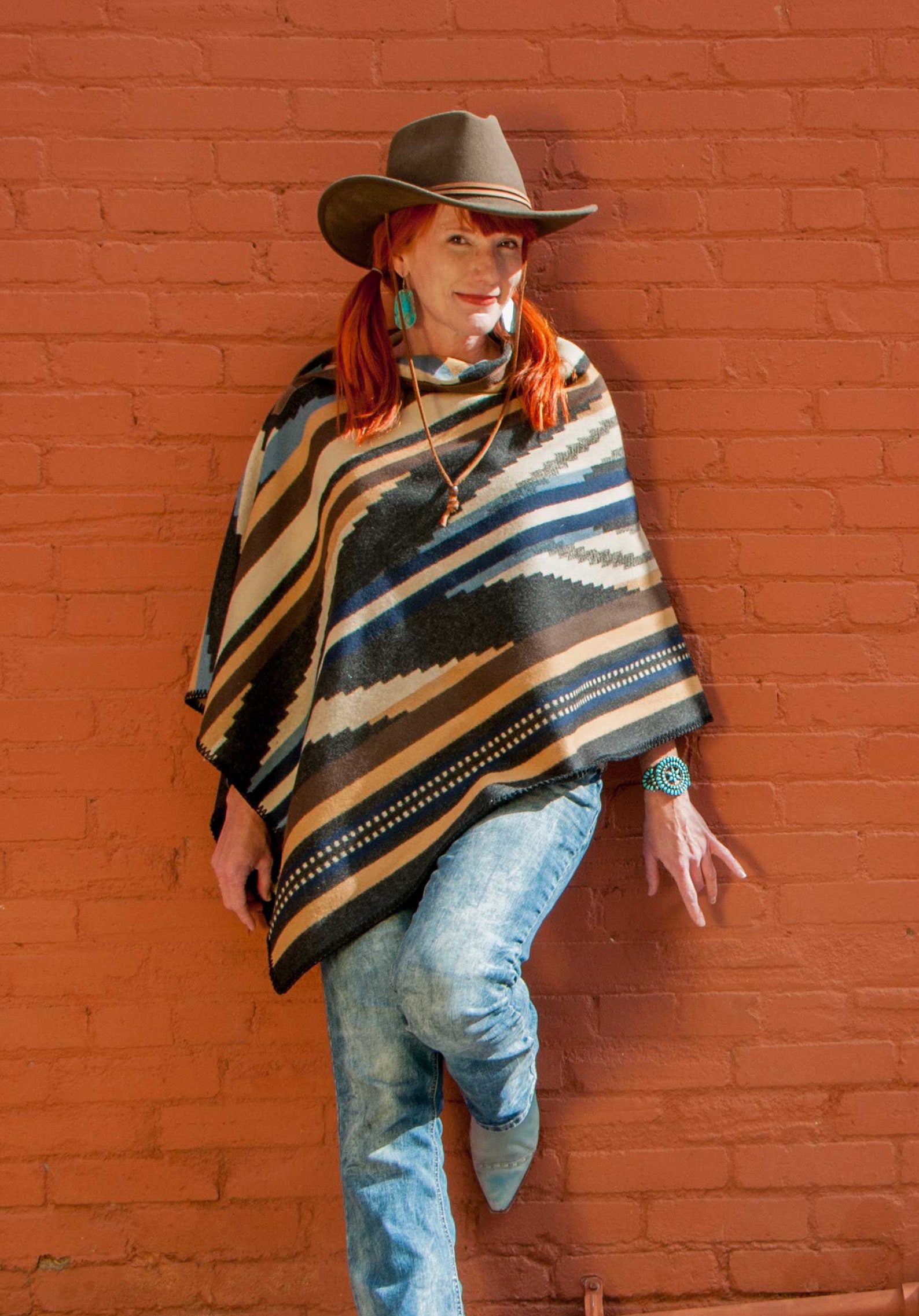 Rio Canyon Poncho By L7 Designs Pendleton Wool Pull Over Etsy