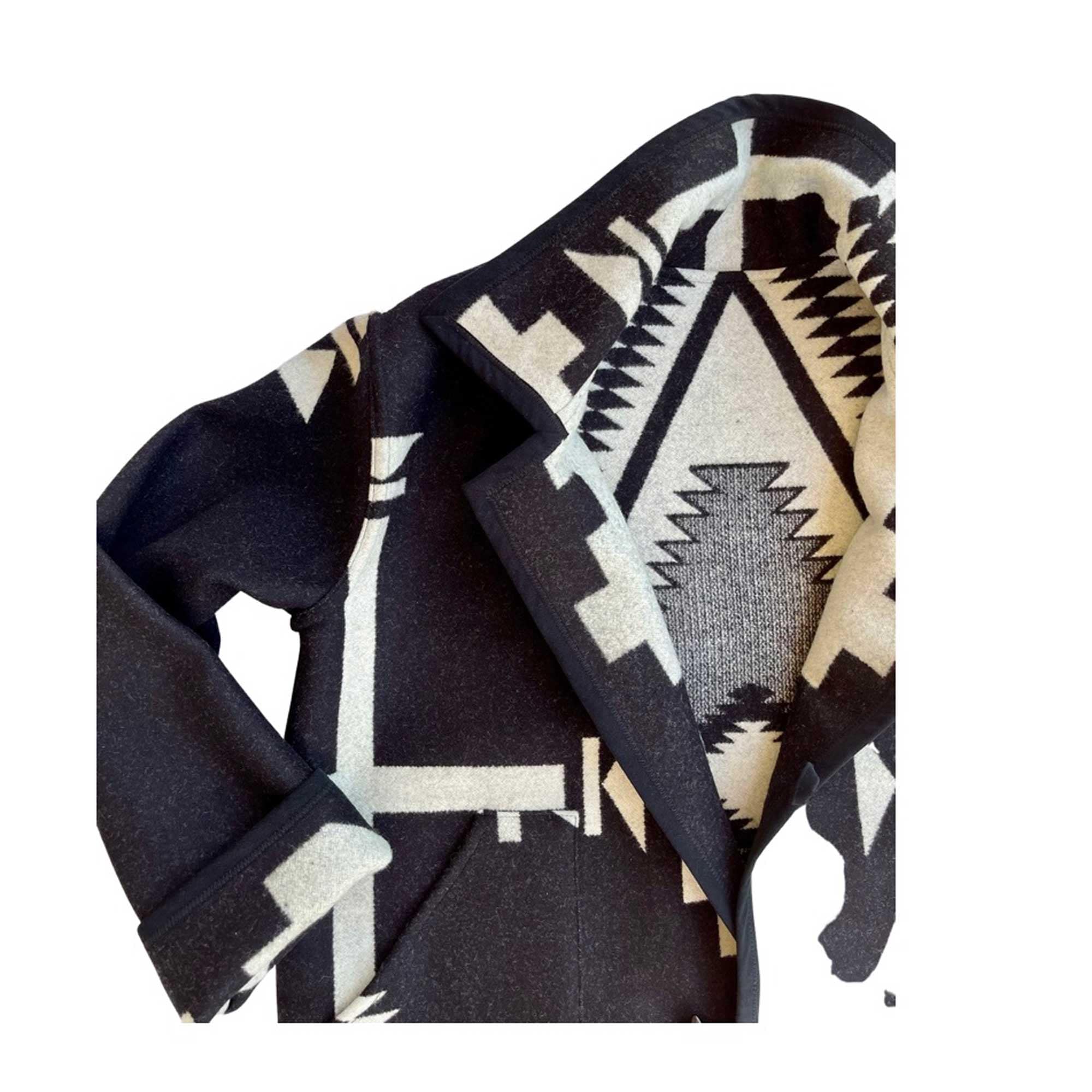 Los Ojos Car Coat Made With Pendleton® Wool Los Ojos Blanket Etsy