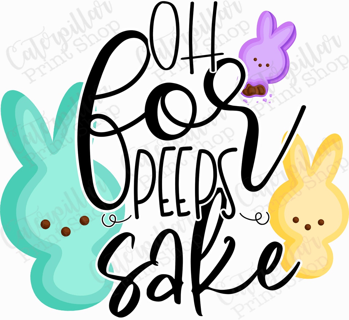 Oh for Peeps Sake HQ Print Transfer Easter Transfer Etsy