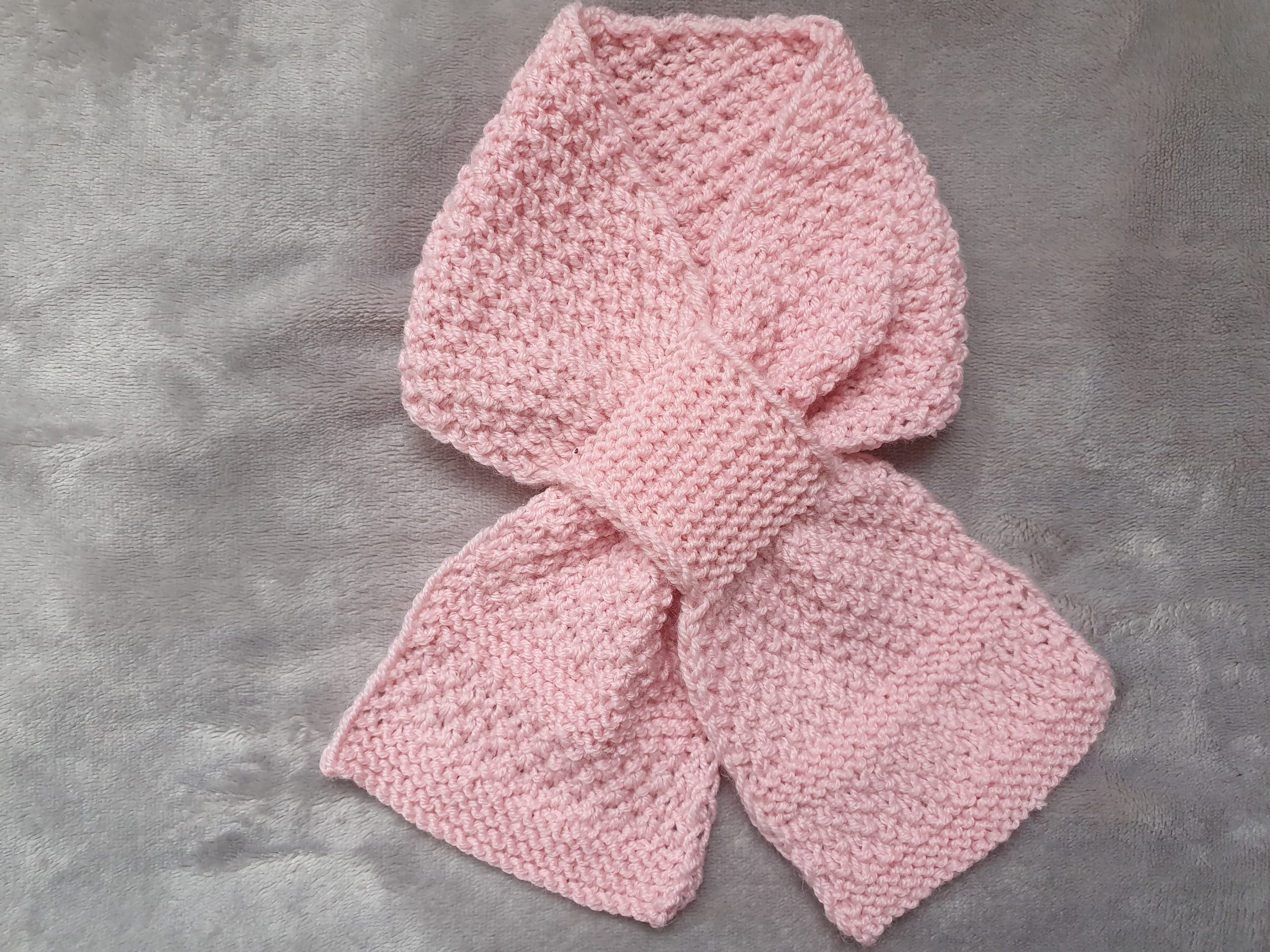 Crochet Drops Design Sciarpa Ai Ferri Con Treccia Sciarpa Ai Ferri