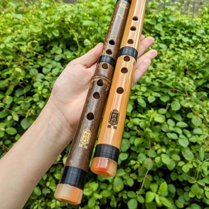 Rectangular Flute Chinese Bamboo Short Flute 6 Holes. Sound Standard to Match the Beat ...