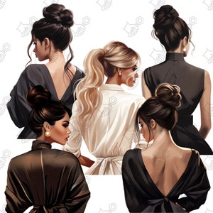 Fashion Girl Clipart: Boss Babe PNG Graphics (Digital Download)