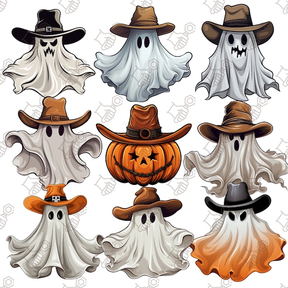 Scary face of halloween pumpkin or ghost on transparent background PNG -  Similar PNG