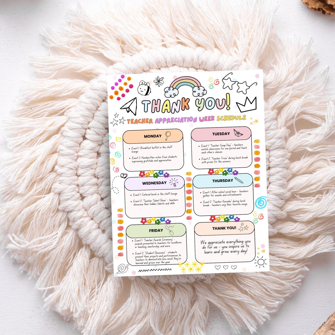 Editable Teacher Appreciation Week Flyer: School Printable, Canva ...
