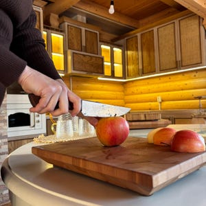 Cutting Board Desk for Kitchen End Grain Butcher Block for Housewarming Wooden Chopping Board for Cooking and Serving Cutting Board Wooden