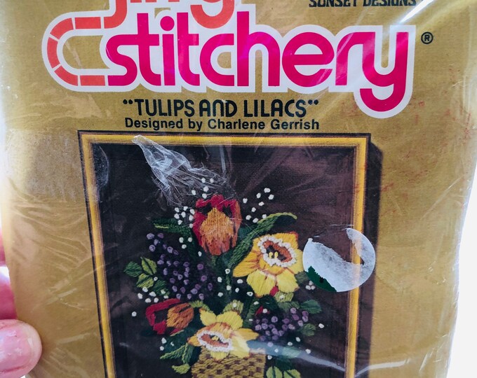Jiffy Stitchery Vintage Crewel Kits Unopened From 1970s Art Etsy