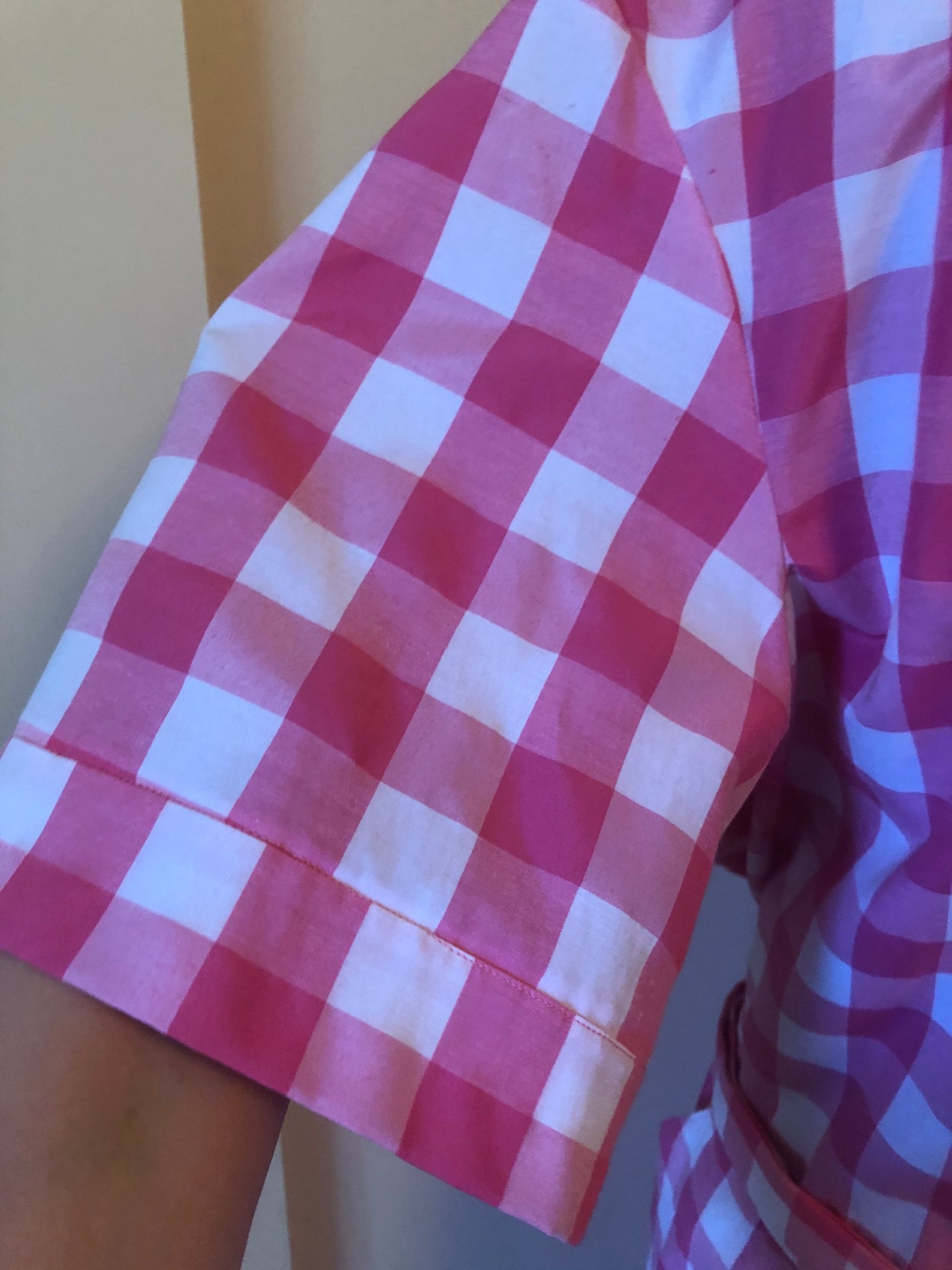 Size 22w/plus Size Vintage/pink Gingham Retro Dress With Etsy
