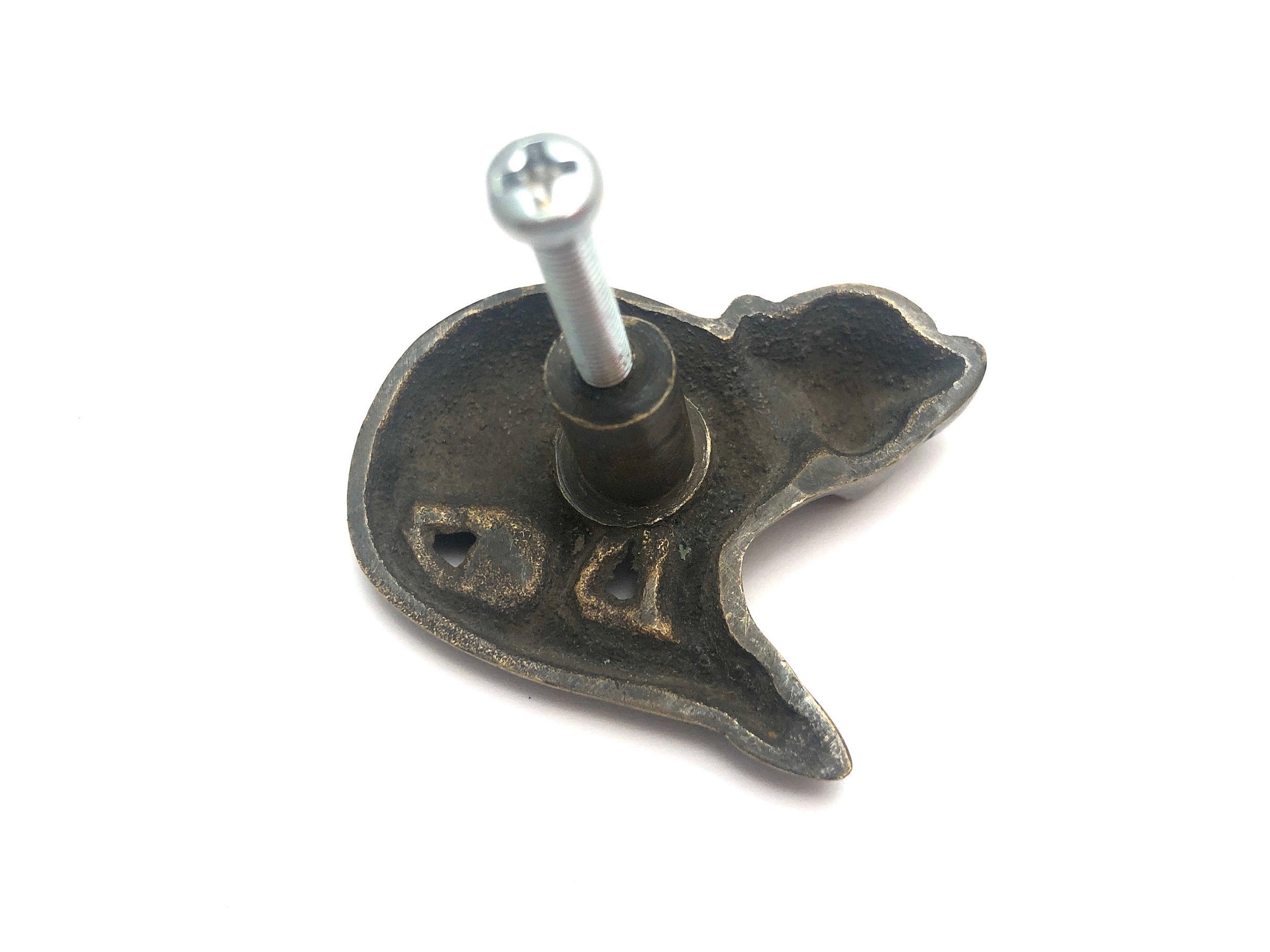 4 x Golden Monkey Pulls Drawer Knob Door Handle Brass Animal Etsy