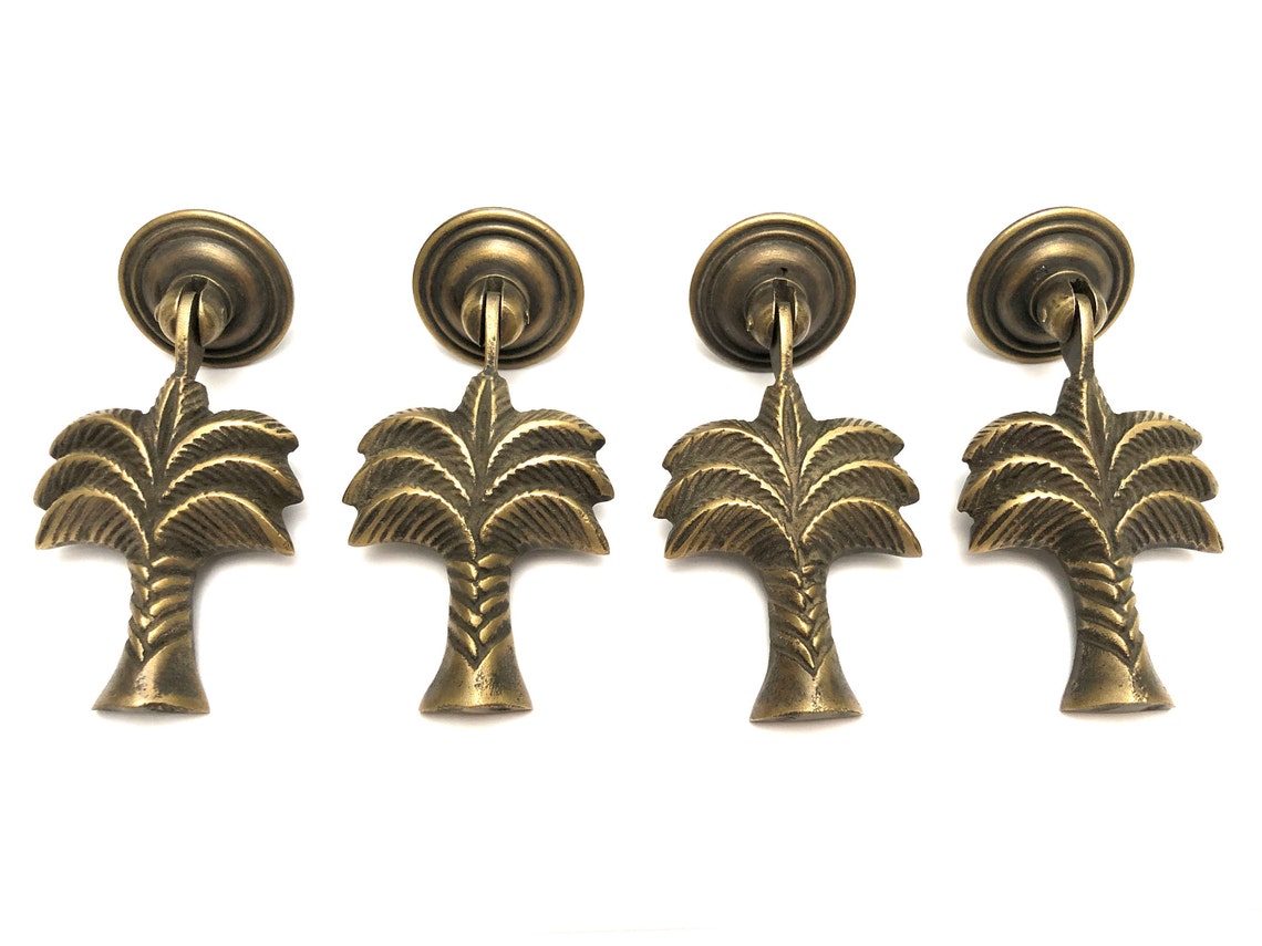 4 x palmera tira de las perillas del gabinete de los muebles | Etsy