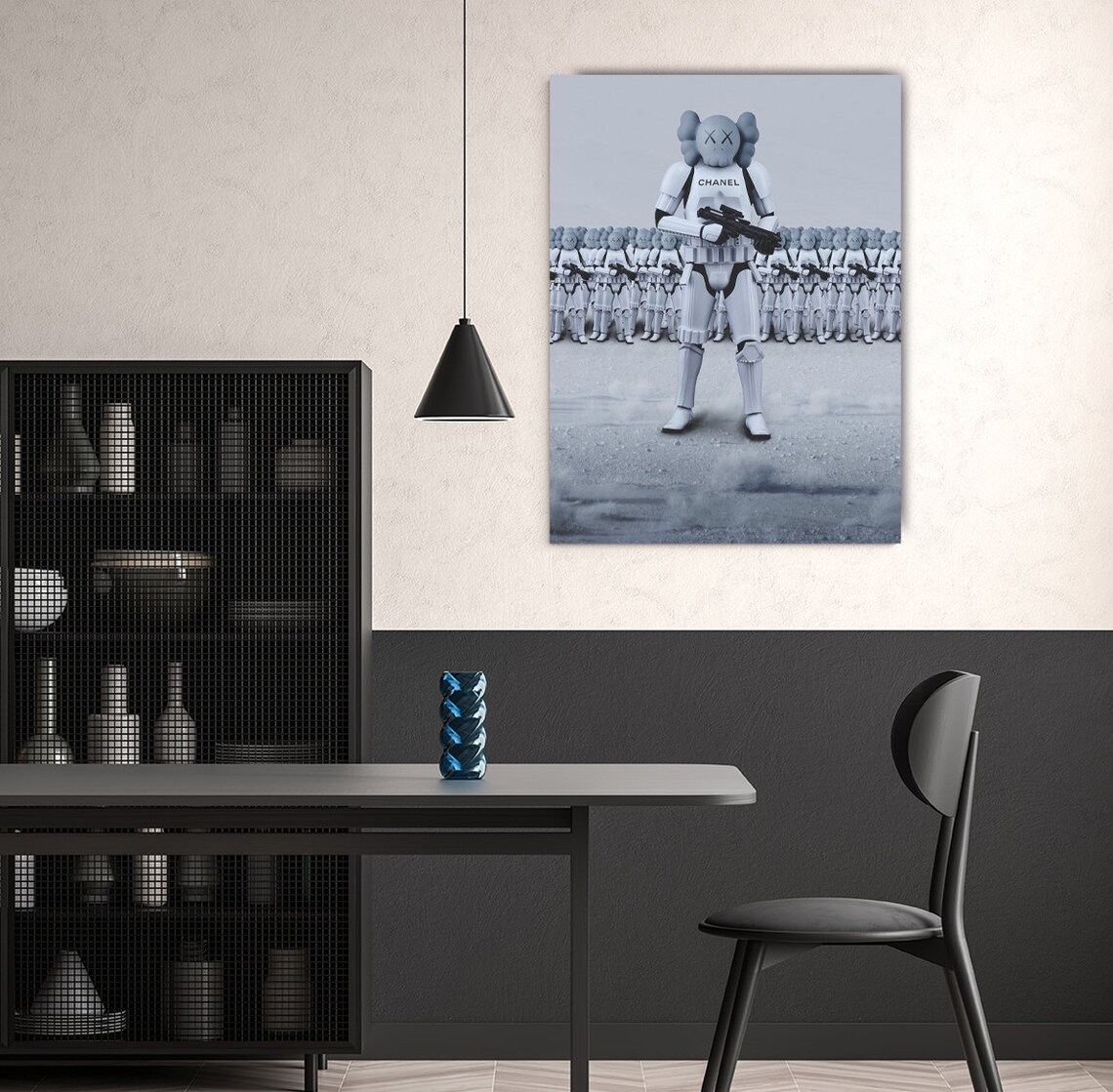 KAWS Original Canvas Original Art Print Kaws Canvas Art Etsy