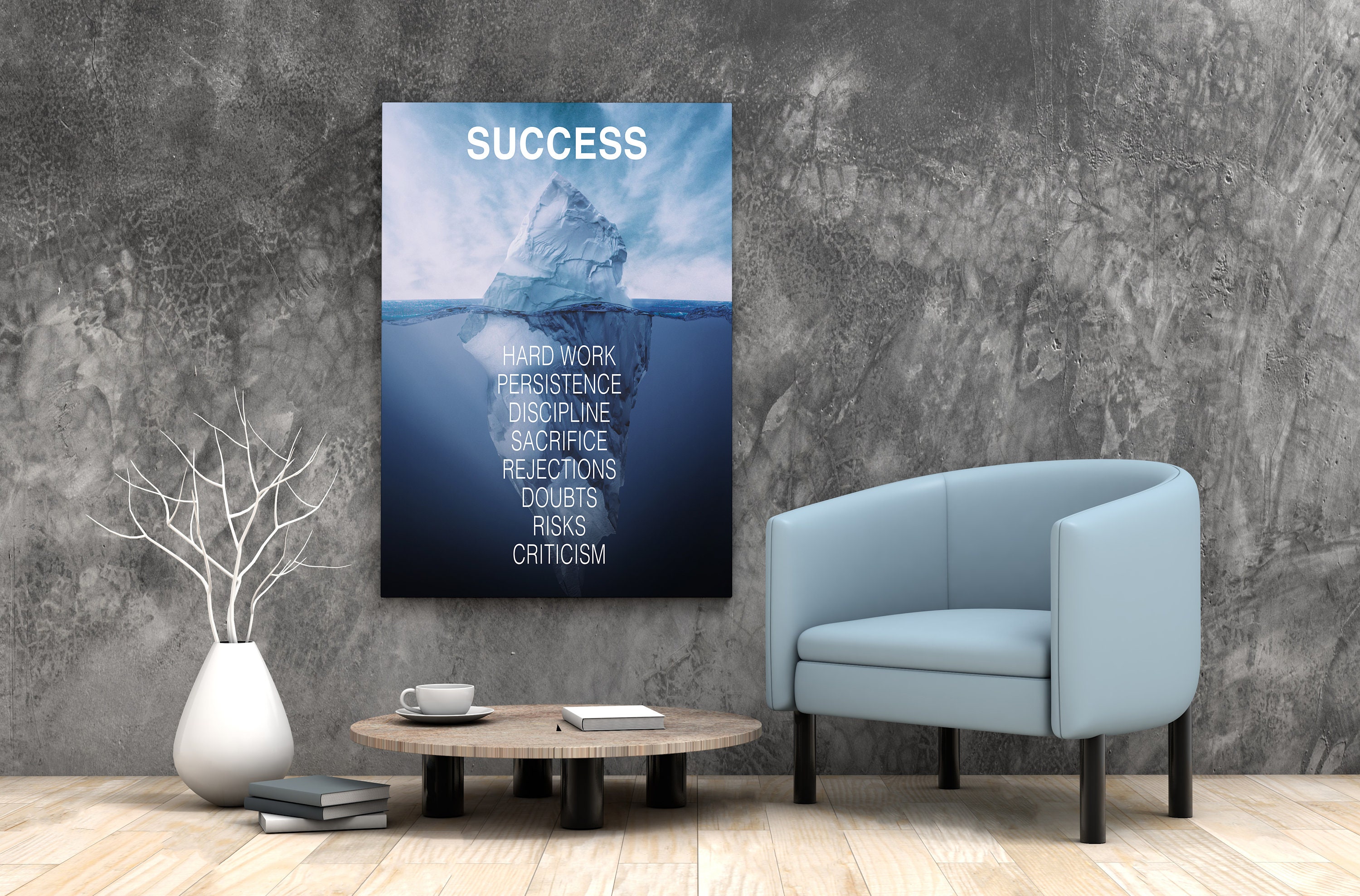Success Canvas Art Self Inspiring Art Office Room Decor - Etsy