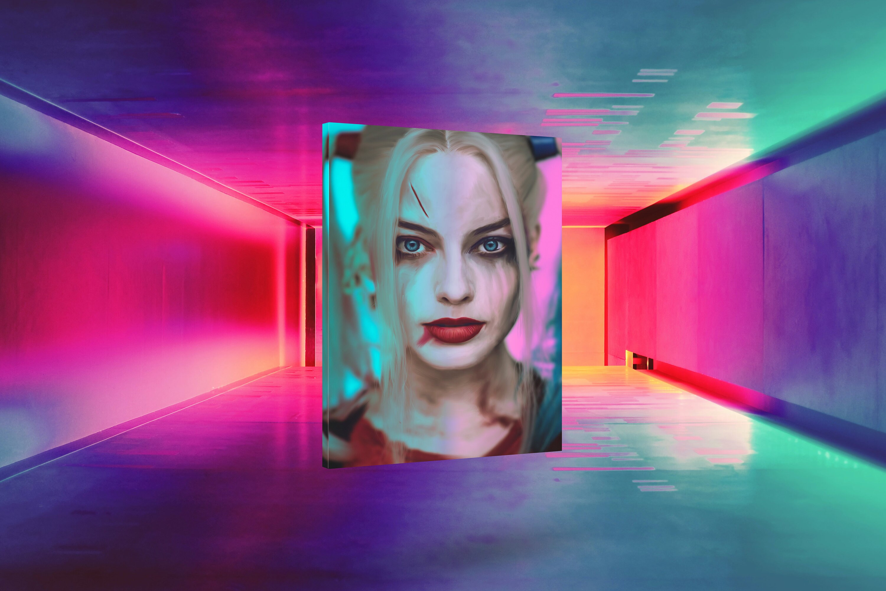 Harley Quinn DC Comics Wall Art Comic Book Character Etsy