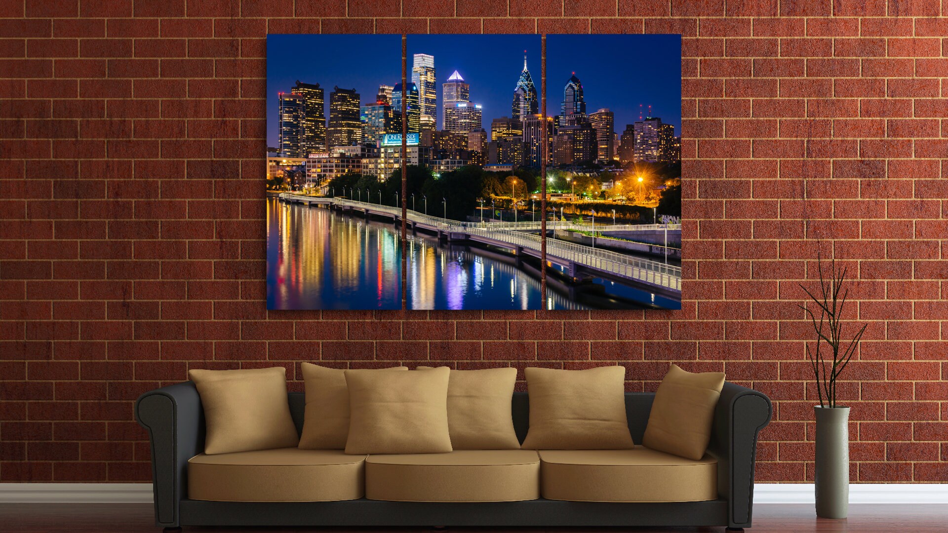 The Philadelphia Skyline And Schuylkill River Panorama at | Etsy