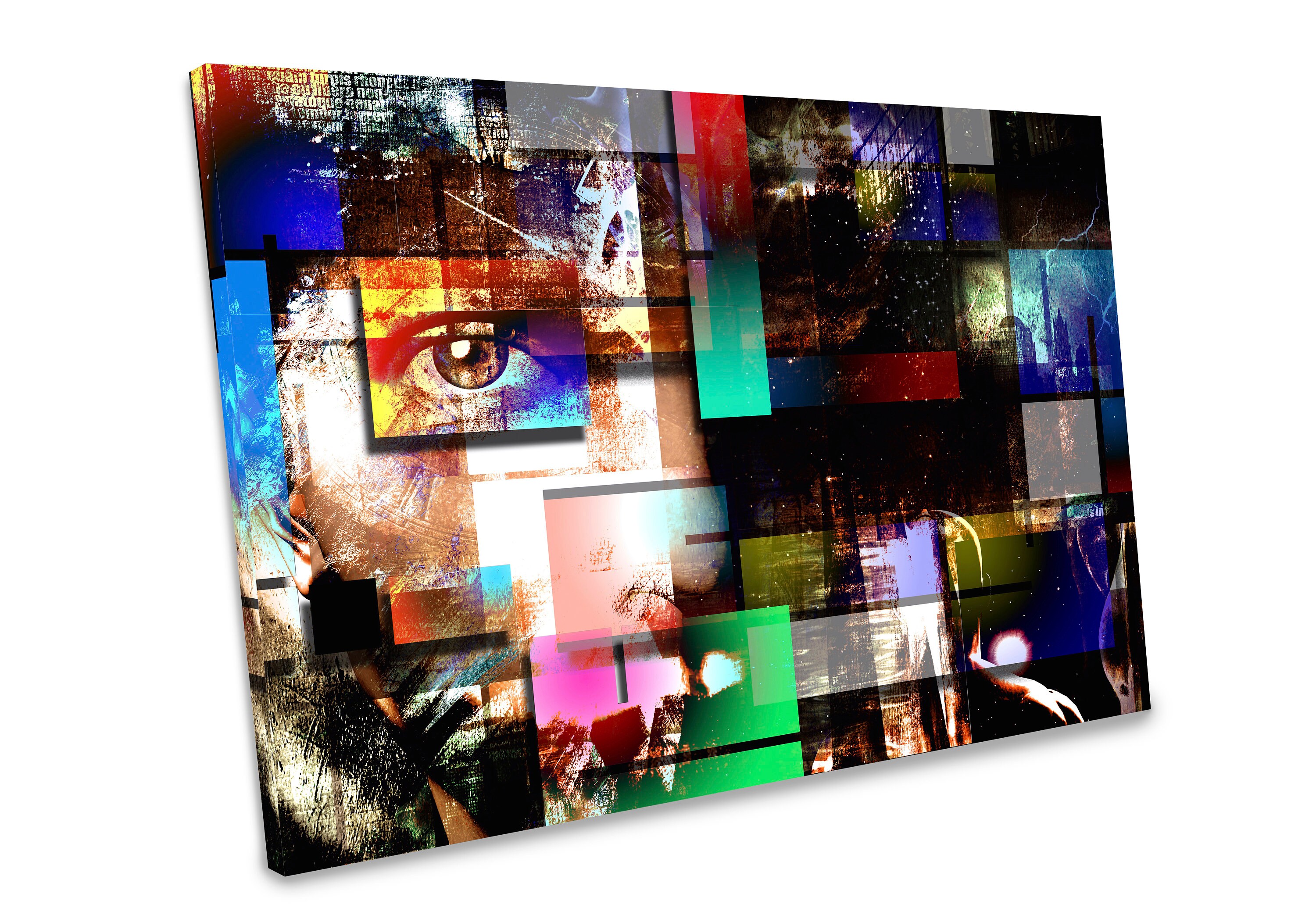 Modern Art Wall Collage Geometric Wall Art Geometric | Etsy