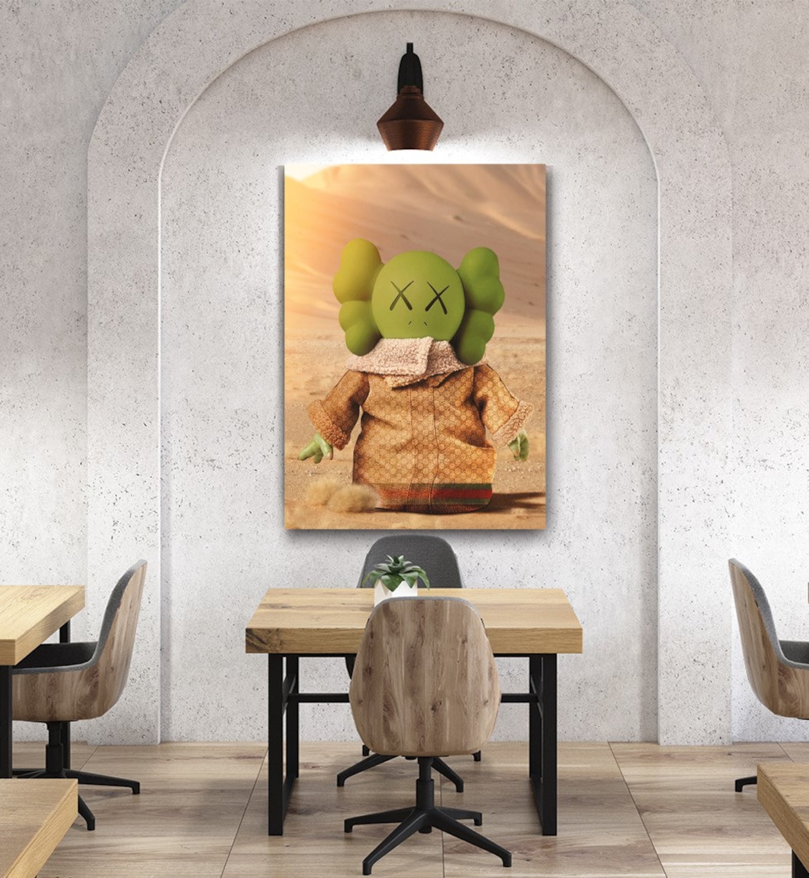 KAWS Original Canvas Kaws Wall Art Kaws Modern Wall Art Etsy