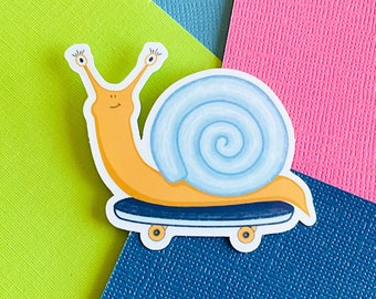 Skater Snail - Vinyl Waterproof Sticker