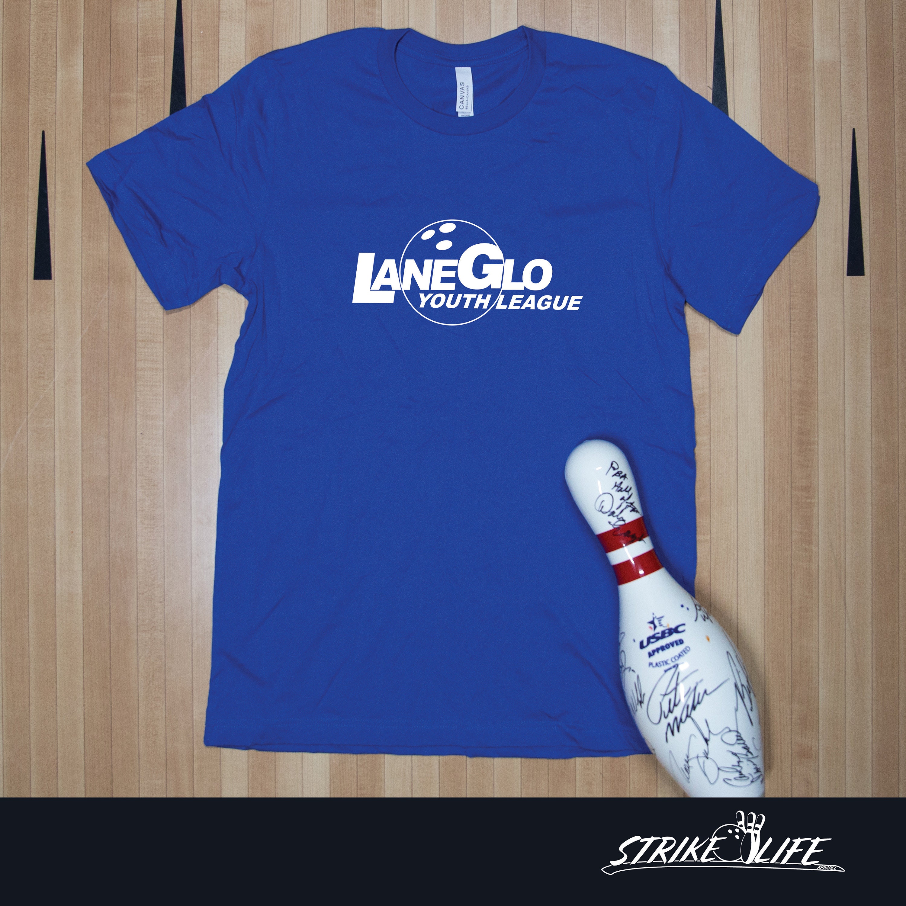 LANEGLO YOUTH Graphic Bowling Shirt Bowling T-shirt Bowlers Shirt Love
