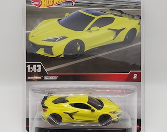 Hot Wheels Corvette ZO6 Accelerate Yellow Real Riders Perfect Birthday Gift Collectible 1:43 Scale Toy Car