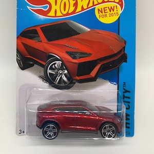 Hot Wheels Lamborghini Urus Metalflake Red HW City Street Power Perfect Birthday Gift Collectable Miniature Model Toy Car