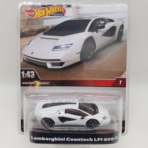 Hot Wheels Lamborghini Countach LPI 800-4 White Premium Perfect Birthday Gift Collectable 1:43 Scale Toy Car