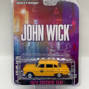 Greenlight 1974 Checker Taxi Yellow John Wick Perfect Birthday Gift Miniature Collectable Scale Toy Car
