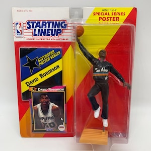 David Robinson, affiche de la superstar des San Antonio Spurs, cadeau d'anniversaire parfait, composition de départ, figurine à collectionner, carte de basket-ball NBA