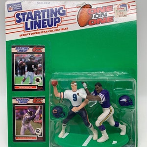 Jim McMahon Chicago Bears Chris Doleman Minnesota Vikings One on One Perfect Birthday Gift Starting Lineup Collectable NFL Action Figure