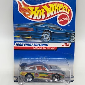 Hot Wheels Porsche 911 GT3 Cup Silver First Editions Perfect Birthday Gift Miniature Collectable Scale Toy Car