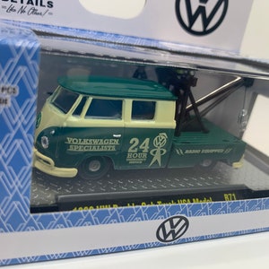 1960 VW Double Cab Truck Green USA Model R71 Perfect Birthday Gift M2 Machines Miniature Collectable Scale Toy Car