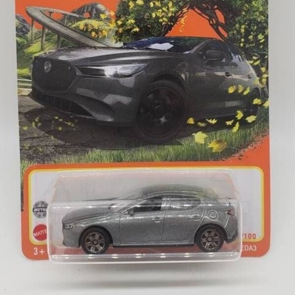 Matchbox Mazda3 Metalflake Gray MBX Highway Miniature Collectable Scale Model Toy Car Perfect Birthday Gift