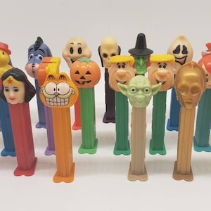 PEZ Dispenser Vintage PEZ Candy Dispensers Assorted PEZ Collection Lot of Pez Collectibles image 1